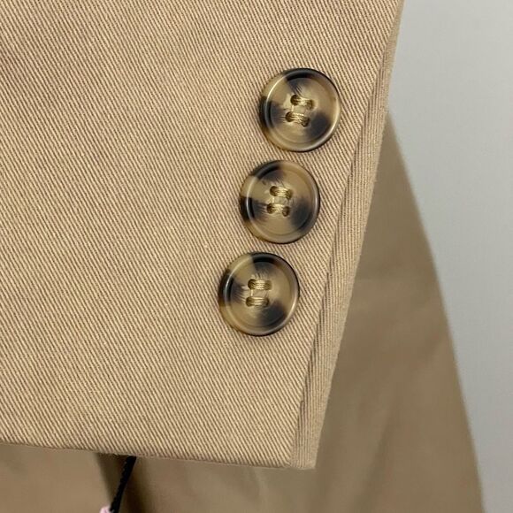 NWT Avec Les Filles Double Breasted Trench Coat Size XS with Zip Out Faux Hoodie - Picture 7 of 12